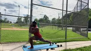 Reverse Lunge with Slider/Towel