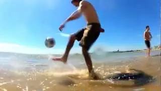 Football Freestyle Beach Session In Royan
