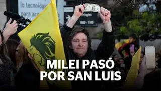 Milei pasó por San Luis