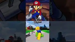 Mario VS Noob #roblox #shorts