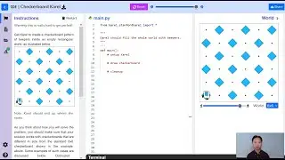 Stanford Code In Place Week 2 Checkerboard Karel