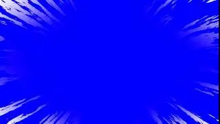 [4K] Anime Speed Lines Blue Screen [Center]