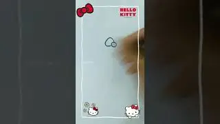 Hello kitty drawing step by step | CRAFT TAG #shorts #diy #craft #drawing #draw #cartoon