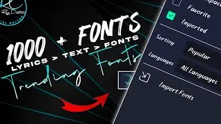 Trending 1000+Fonts for lyrics animation 😳💥How to import font in alight motion in tamil