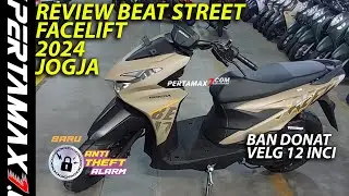REVIEW Honda BeAT Street 110 Facelift 2024 Warna Coklat Terbaru Ban Donat Harga Jogja 