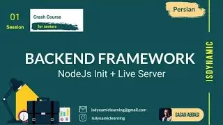 Nodejs بخش اول، ایجاد یک سرور لایو در Backend Framework