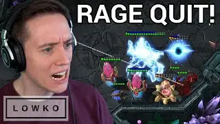 Lowko RAGE QUITS StarCraft 2! (Twitch Highlights #53)