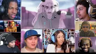 Rasazy VS Corrupted BF │ Friday Night Funkin' But It's Anime │ FNF ANIMATION [REACTION MASH-UP]