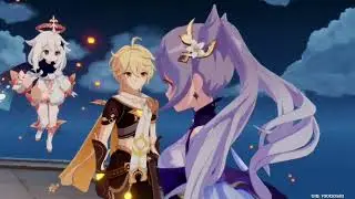 Genshin Impact - Happy Lantern Rite, Keqing x Aether
