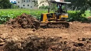 The new project push the ground to filling the lake part 1