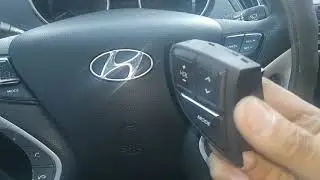 Замена кнопок руля Hyundai Sonata  YF снятие руля и модуля подушки безопасности
