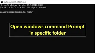 Open elevated Command Prompt in folder | CMD