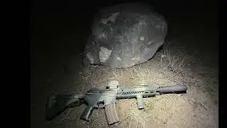 5.56 M855 & 22Mag vs Bolder at 282yds