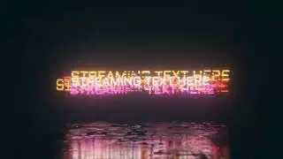 Cyberpunk Glitch Text Animation for your Streaming