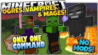 NEW MOBS IN VANILLA MINECRAFT! | NO Mods | Only One Command (Minecraft Vanilla Mod)