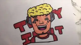 Drawing Tommyinnit but every 5 minutes I switch hands...