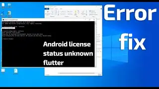 Android license status unknown flutter error