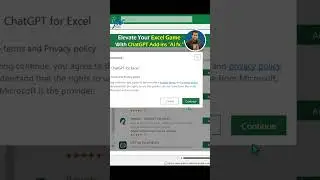 ChatGPT Excel Add-ins: 😮 Supercharge Your Excel with AI Functions ⚡| Excel AI Function ✨#shorts