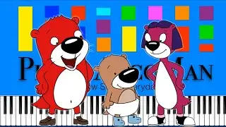 PB&J Otter  The Noodle Dance Slow Easy Medium 4K Piano Tutorial