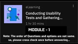 Module-1 Usability testing || Conducting Usability Tests and Gathering Feedback 