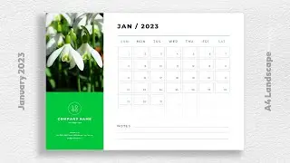 Printable January 2023 Calendar Template for PowerPoint and Google Slides Free Download