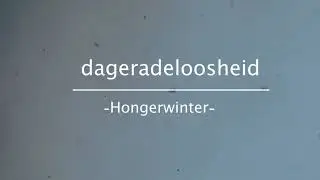 dageradeloosheid  