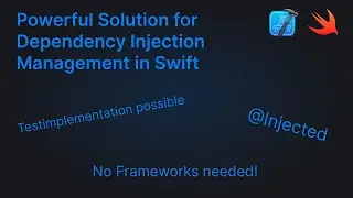 Make Dependency Injection Easy in Swift (No Need for Frameworks) - Xcode Tutorial for iOS, macOS, ..