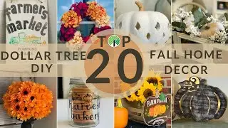 🍂Top 20 DOLLAR TREE DIY FALL Farmhouse Decor