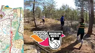 Headcam Orienteering: Porvoo, Finland. Jukola 2023.