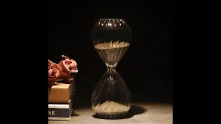 Decor glass hourglass,Large sandglass 60 minutes