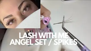 LASH WITH ME USING VEYELASH PRODUCTS ANGEL SET HOW TO MAKE SPIKES EYELASH EXTENSIONS