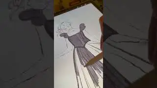 👗 Pretty Watercolor Process Video | Draw With Me In Procreate #creativeentrepreneur