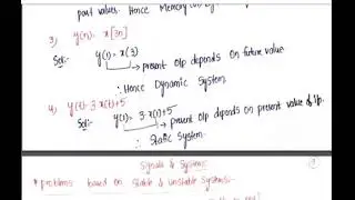 PROBLEMS ON STATIC & DYNAMIC SYSTEMS AND STABLE & UNSTABLE SYSTEMS