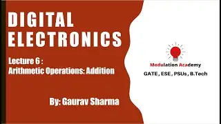Lecture 6: Arithmetic Operation: Addition Operation (English)