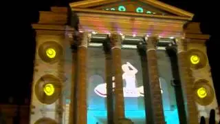 3D видео проекции на здании