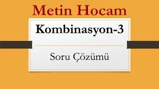 Kombinasyon-3 | Soru Çözümü | AYT Matematik
