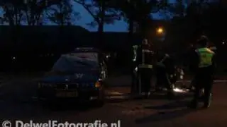 23/05/10 Auto over de kop Ceintuurbaan Harderwijk