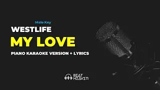 My Love - Westlife (Male Key) Piano Karaoke Version