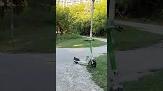 Fun ride on the trail- uphill, scooter, downhill…