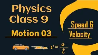 Motion 03 | Physics | Class 9 | Speed & Velocity