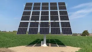 Two axis SolarTracker Bifacial PV Panels 5.1kWp 2020