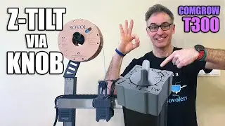 Leveling problem? Fixed! Level your gantry using my Z-tilt Klipper macro + knob STL for Comgrow T300