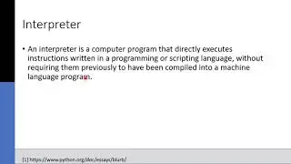 What is an interpreter