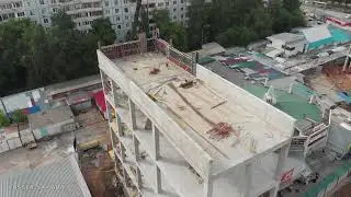 «Шапито» в городе Самара / строительство ТЦ на месте снесённого рынка / Промышленный район / Russia