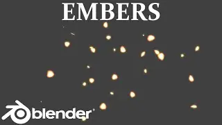 How to create fire embers in Blender