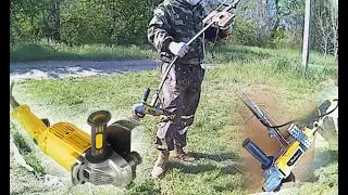 ✅Самодельная электрическая косилка из Болгарки😄Электро косилка своими руками