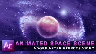 3D Animated Space SCENE [HD] | Tutorial | After Effects