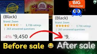 90% Discount ? Flipkart Big billion days & Amazon great indian sales😂
