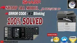 How To Clear H2-00 Error In Sharp || Sharp AR 6020 h2 error || Sharp 6020 H-2,H-3,H-4,H-5 Error Code