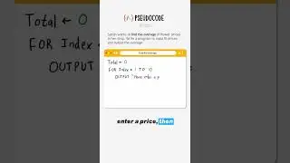 How to find the average in pseudocode